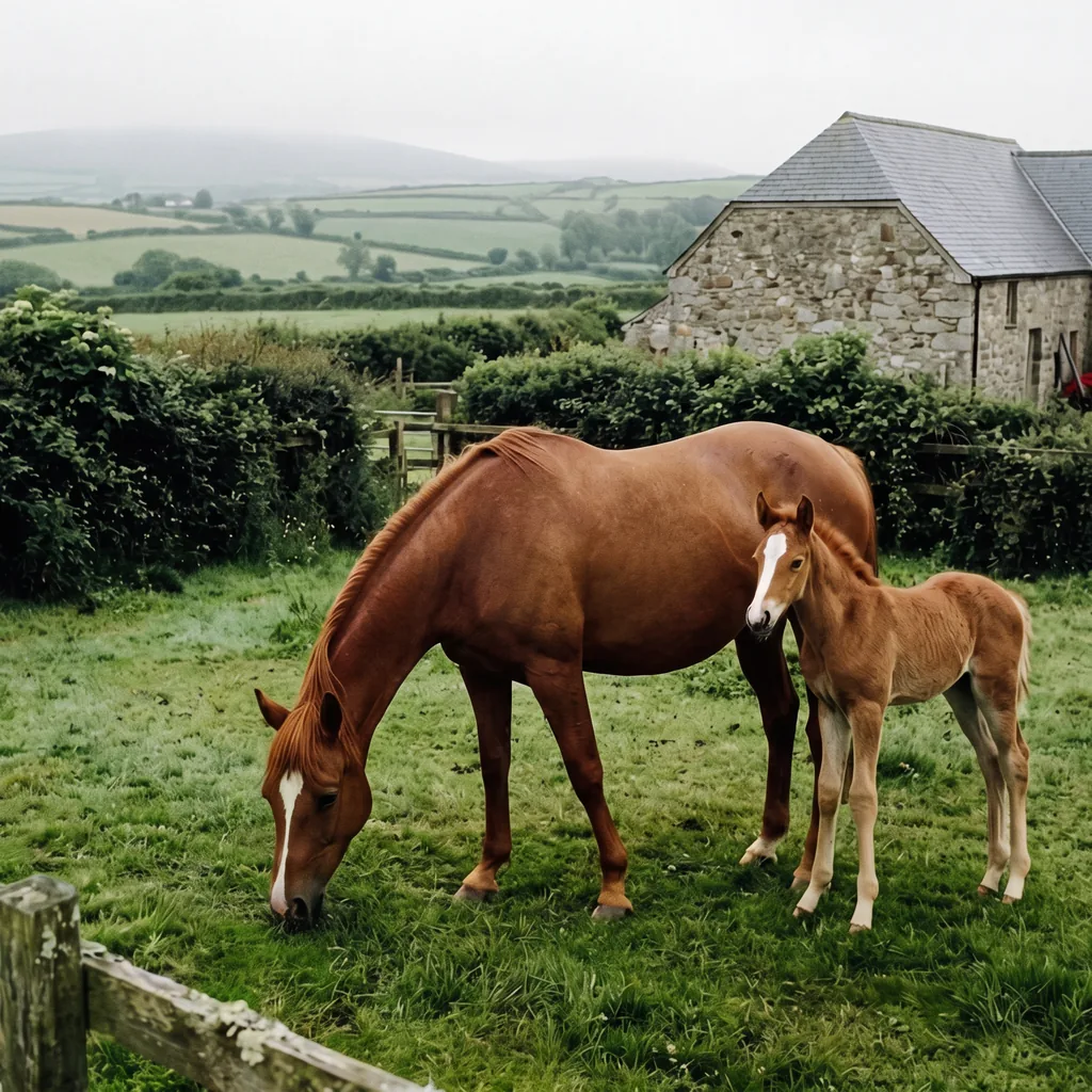 Élevage de chevaux au Élevage de l'Etang d'Argent, Port-Sainte-Foy-et-Ponchapt