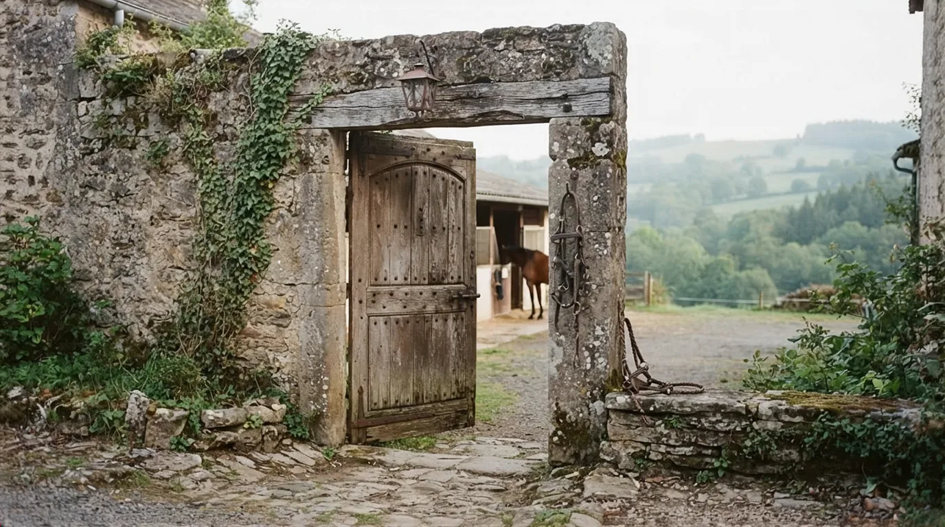 Entrée du Élevage de l'Etang d'Argent, centre équestre à Port-Sainte-Foy-et-Ponchapt
